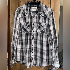 BKE Vintage Flannel Pearl Snap
